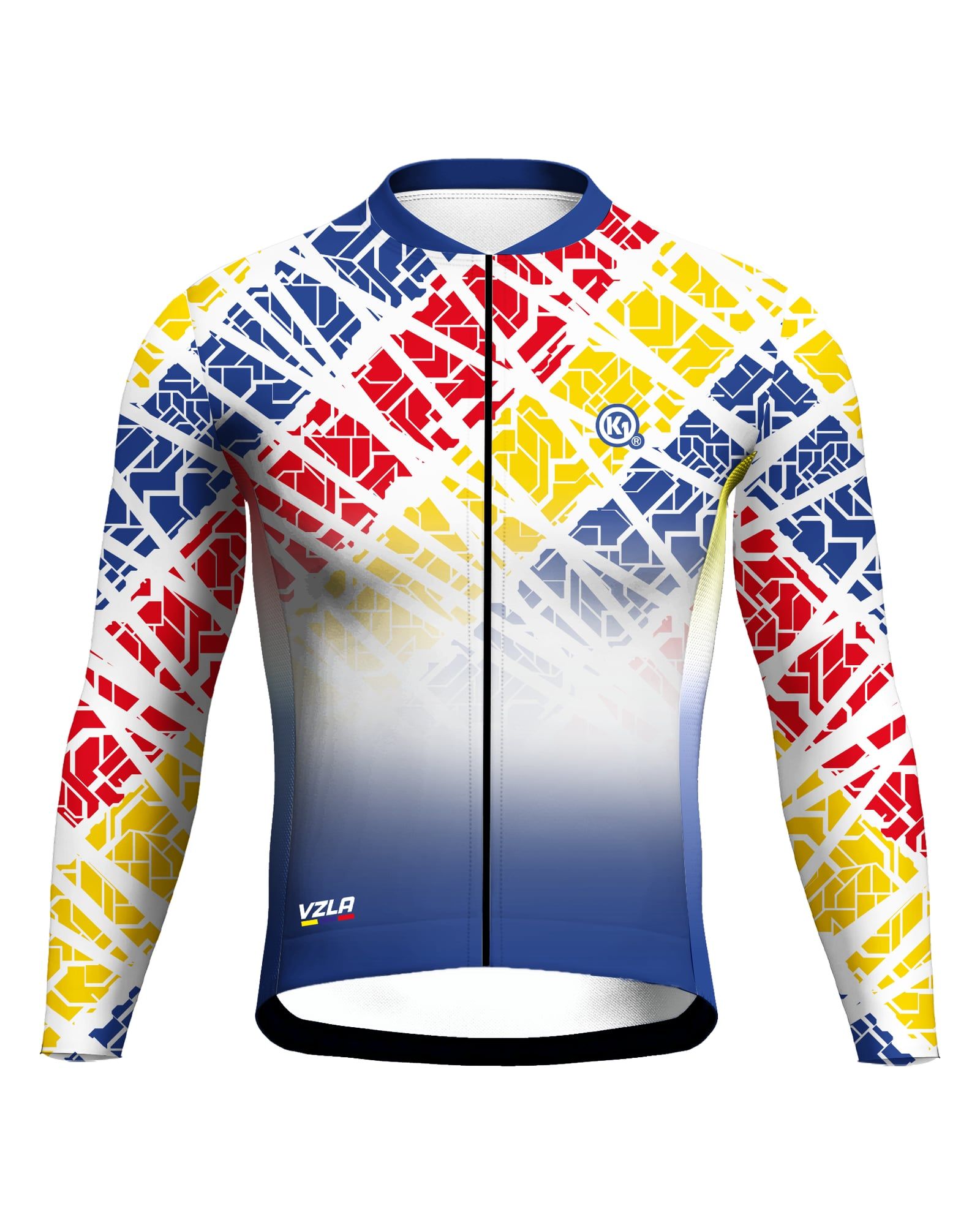 MAILLOT STRETTO VZLA BLANCO MANGA LARGA